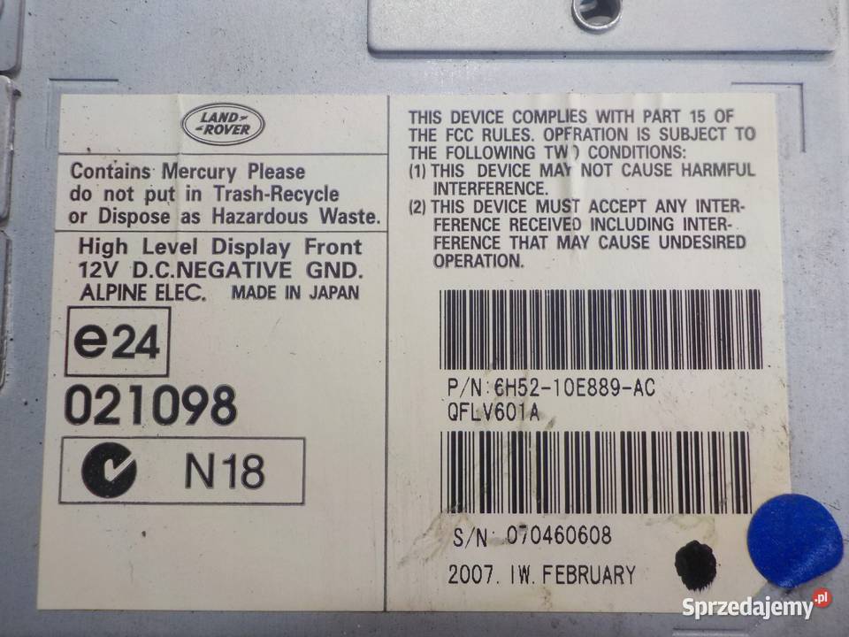 LAND ROVER FREELANDER II 22 TD4 07r wyswietlacz osobowe mazowieckie Suków sprzedam