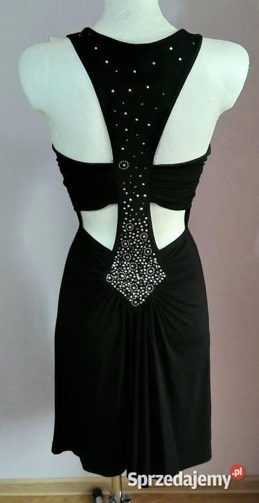 Nowa czarna sukienka Angie na ramiączkach z Rozmiar 34(XS)