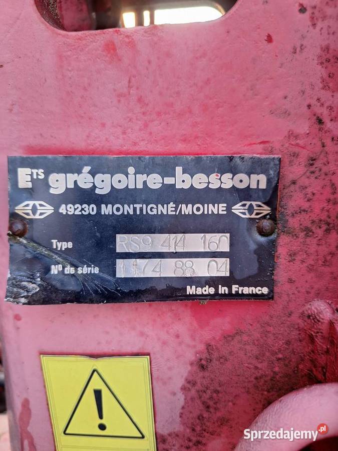 Pług obrotowy 4 gregoire besson Żółkiewka-Osada