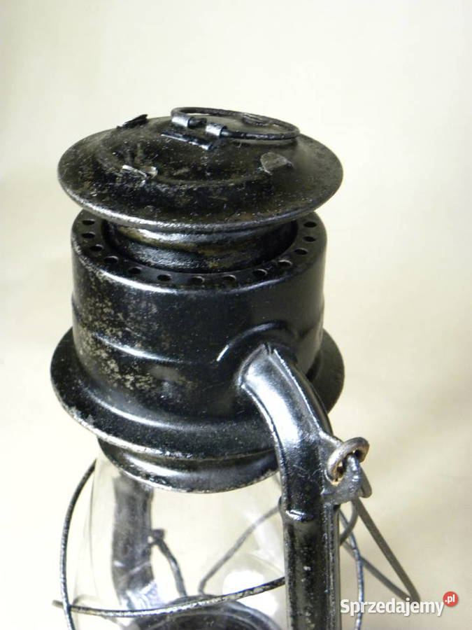 Polska duża lampa naftowa Jupiter 2 czarna Legnica