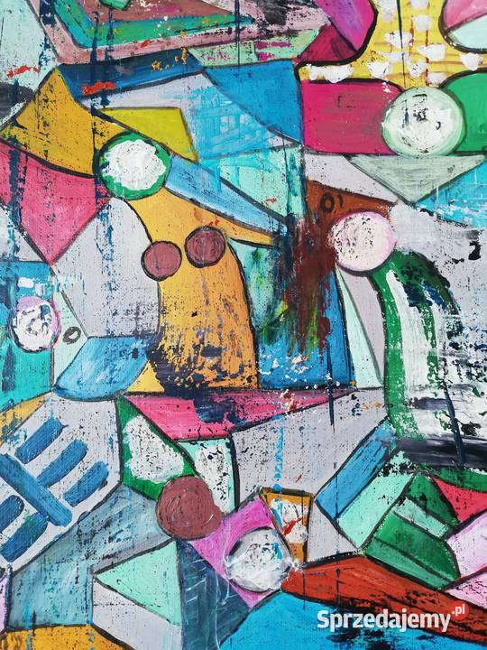 Obraz ręcznie malowany 4050 współczesny Szczecin