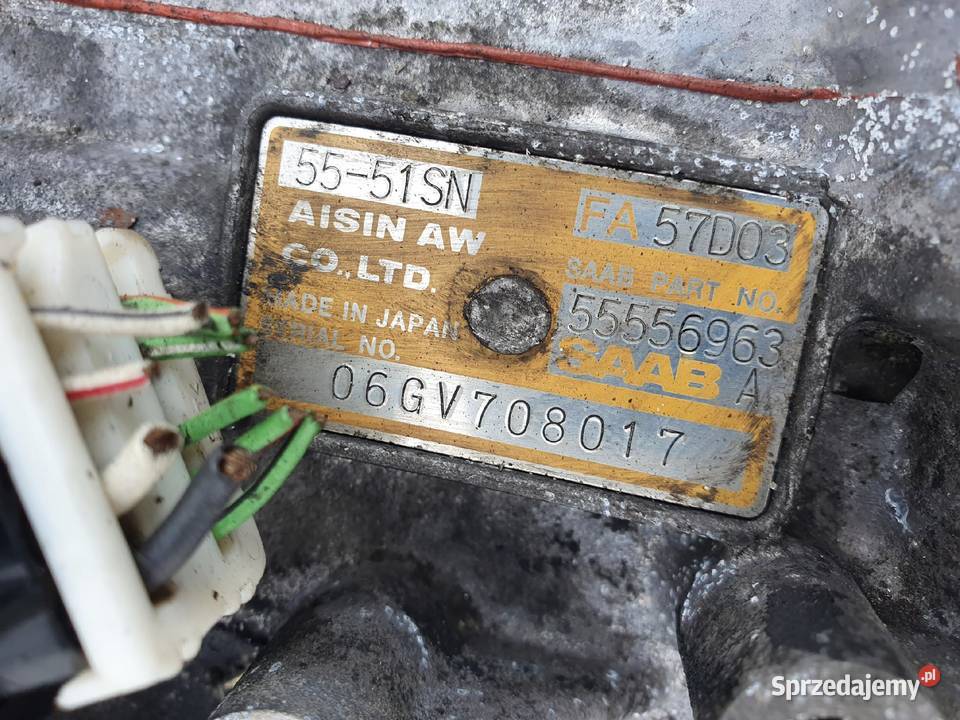 Saab 95 95 19 TiD SKRZYNIA BIEGÓW 5551SN osobowe