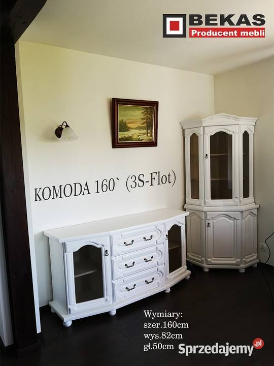 Ślicznotka Biały Dąb ProwansalskiKomoda 160 50cm łódzkie Kutno