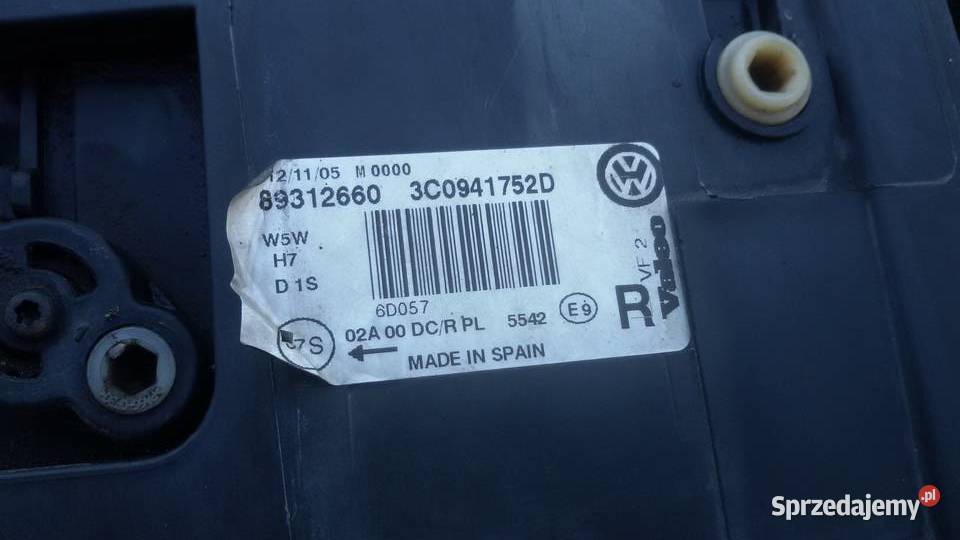 LAMPY PRZEDNIE VW PASSAT B6 BI XENON SKRETNY Elbląg