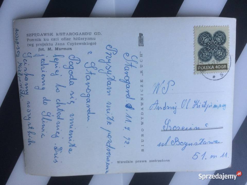 1079 Widokówka Szpęgawsk kStarogardu Gd Szczecin