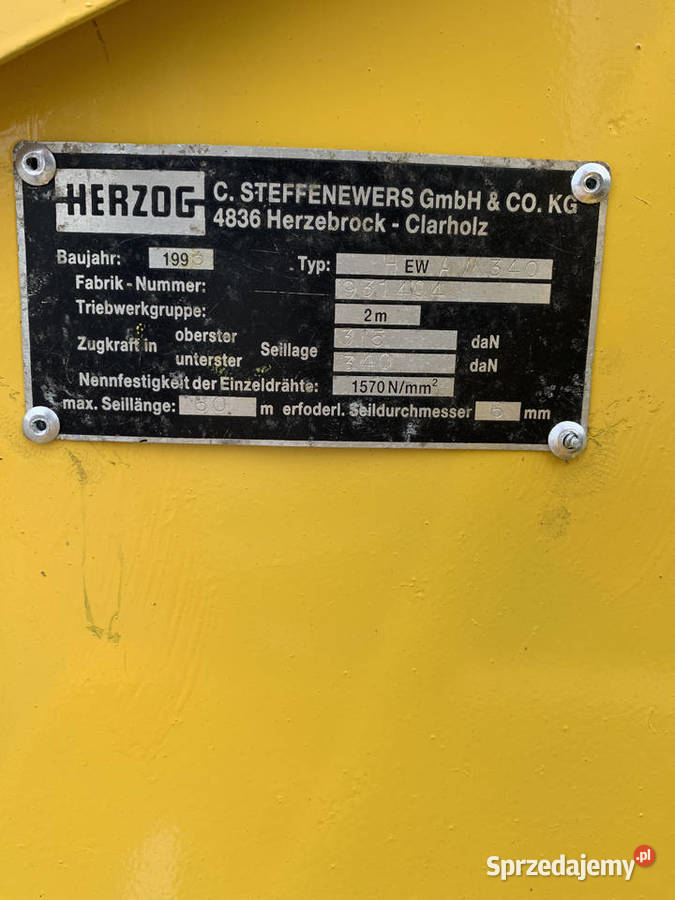 Winda budowlana podnośnik koszowy HERZOG 200 Poznań