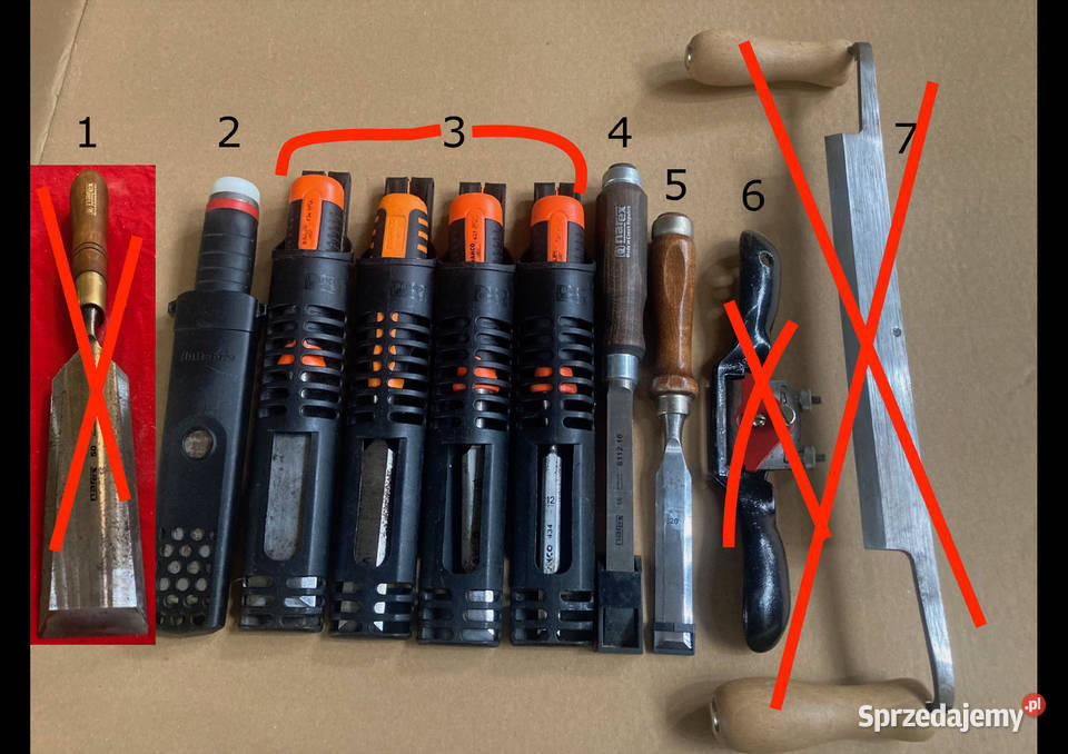 Dłuta i ośniki wyprzedaż warsztatow Bielecha