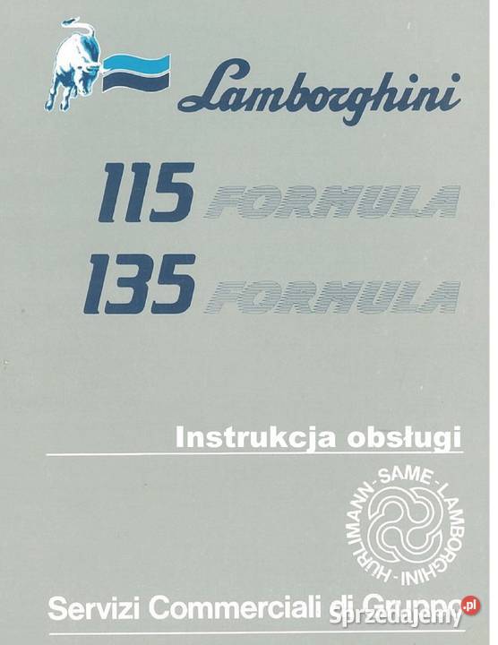 Lamborghini 115 135 Formula Instrukcja obsługi Szamotuły