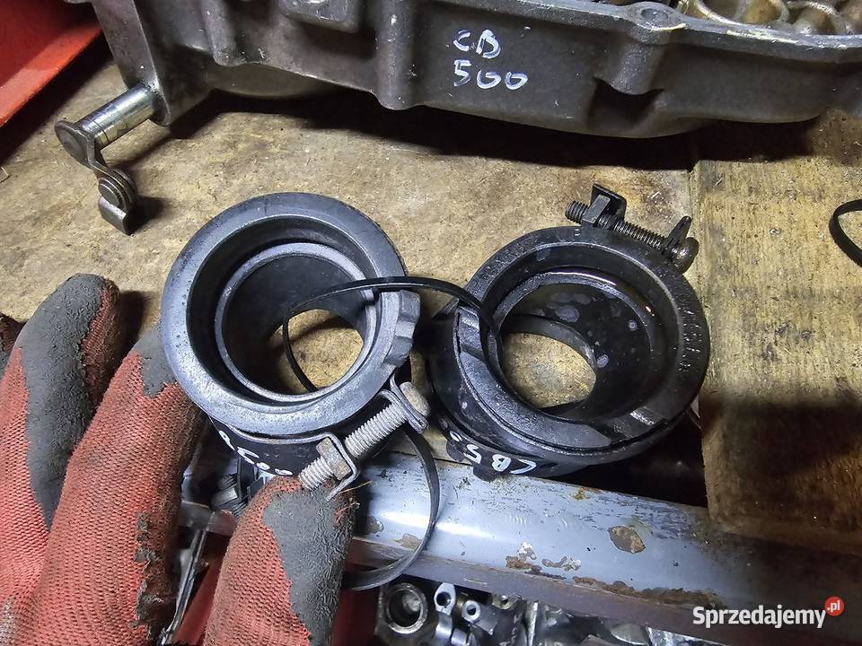 Honda CB 500 króćce ssące CB500 gumy dolotowe dolnośląskie Jelenia Góra