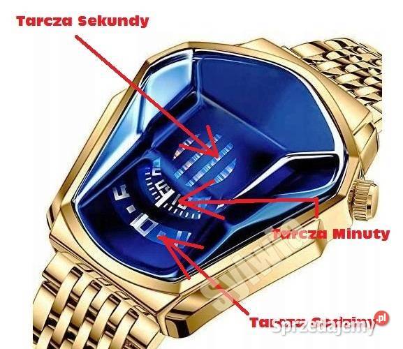 DIAMENT Nietypowy Męski Zegarek Złoto Srebro Sosnowiec