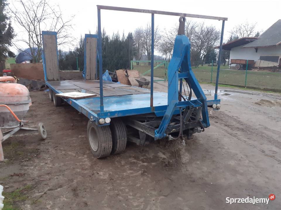 Przyczepa Niskopodwozie 3 osie zarejestrowana niskopodłogowe Grodzisko Nowe sprzedam