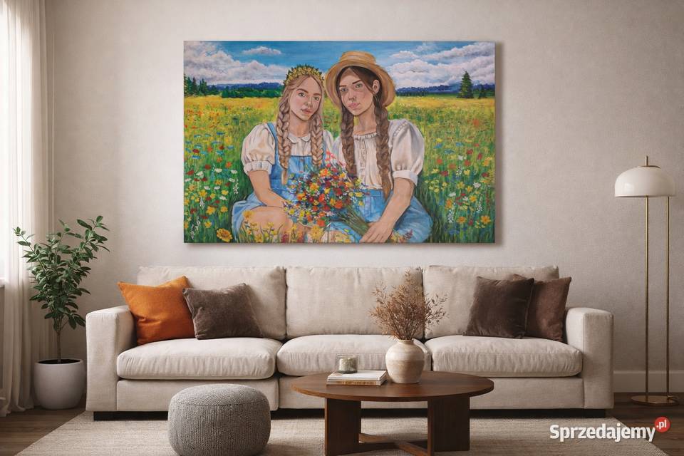 Malarstwo olejne obraz olejny lato wakacje Obrazki i obrazy Blizne