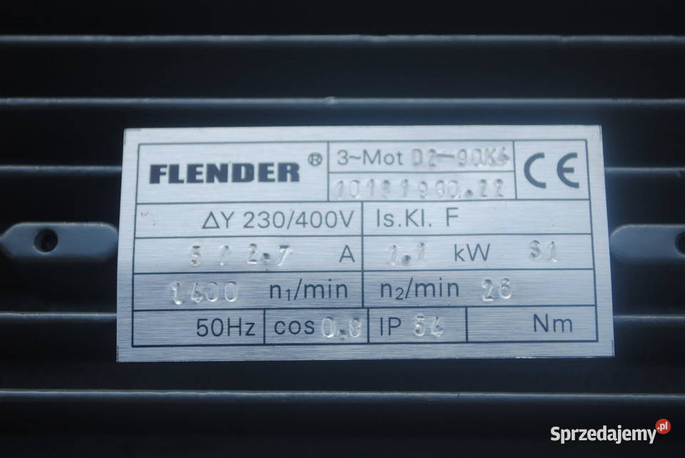 Motoreduktor kątowy 11kw 26obrmin