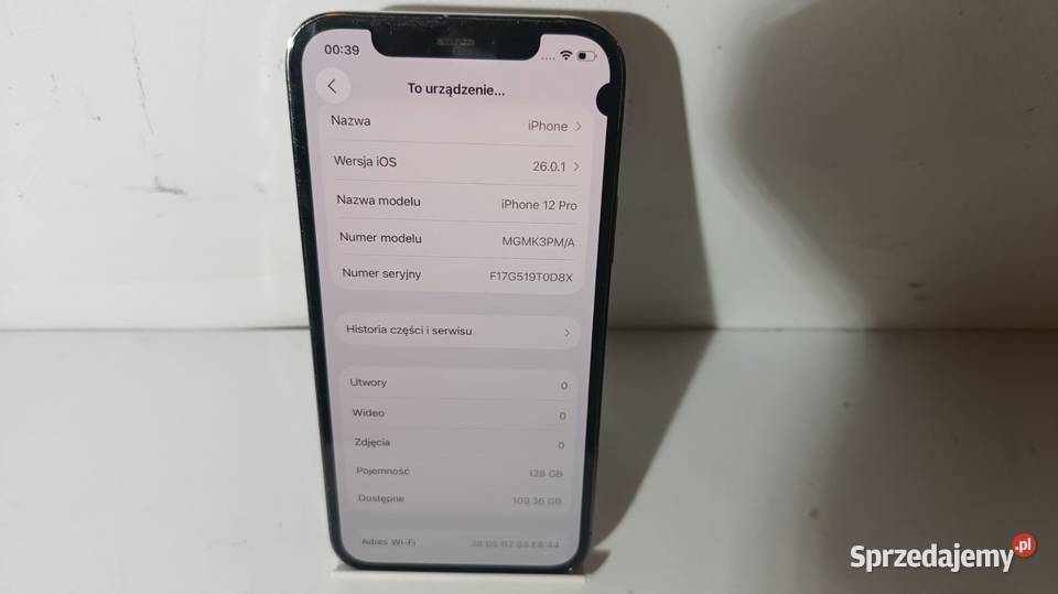 Smartfon APPLE iPhone 12 Pro 6128GB Katowice