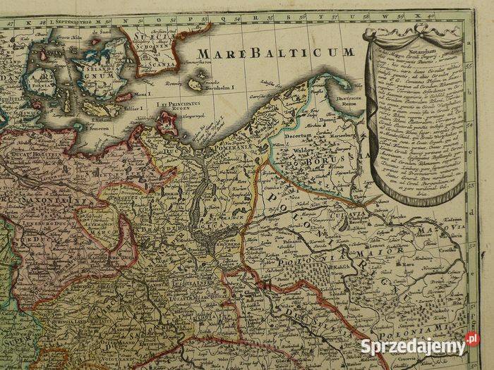 Mapa Imperium Romano Germanicum 1721 1750 Poznań
