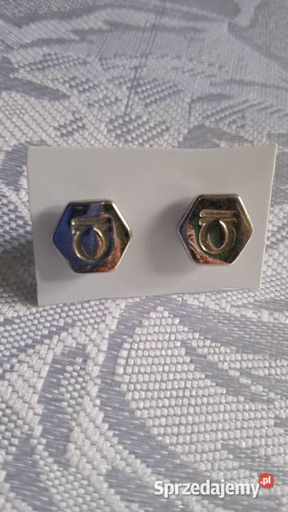 POSREBRZANE NOWE KOLCZYKI Z PODKOWĄ NA SZCZĘŚCIE posrebrzane Piła