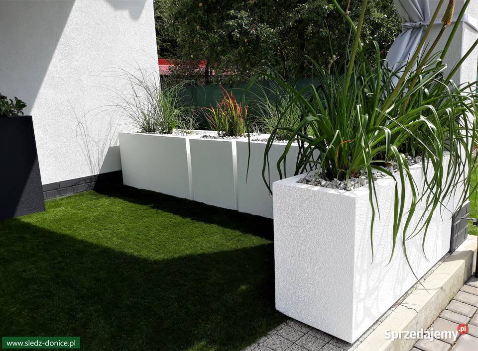 NIE betonowe donice LEKKIE na Wymiar ŚledźDONICE