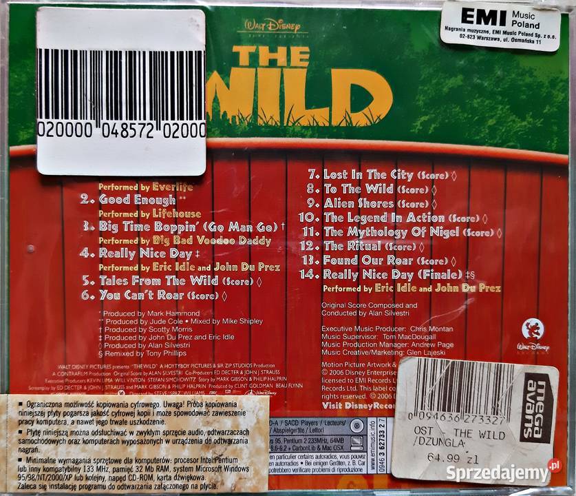 DŻUNGLA MAGICZNA KOLEKCJA DVD CD DISNEY sprzedam