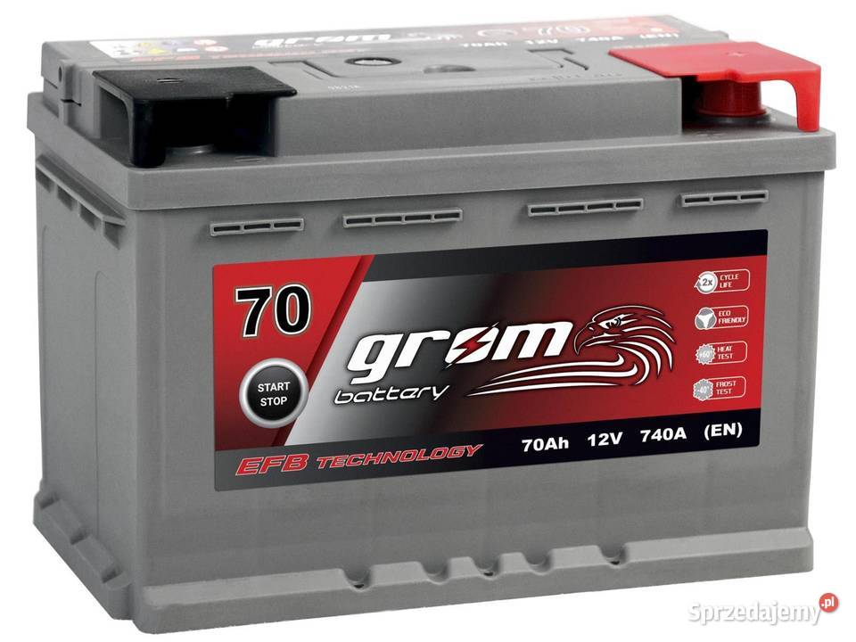 Akumulator GROM EFB STARTSTOP 70Ah 740A Prawy Układ elektryczny Stalowa Wola