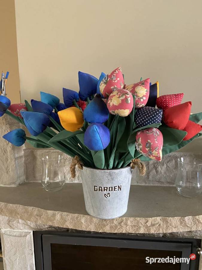 Rękodzieo tulipany materiałowe Kwietniki Gniezno