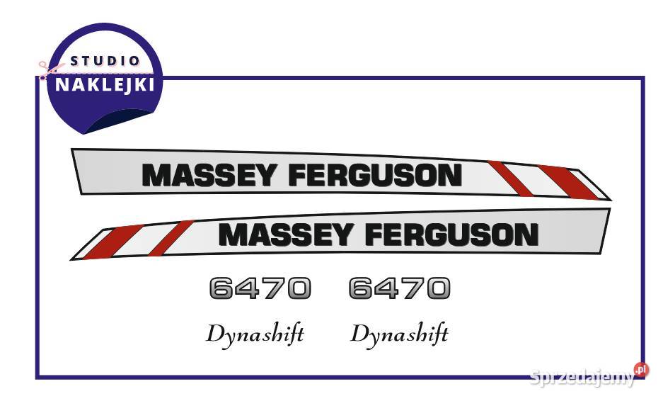 Naklejki Massey Ferguson 6470 ciągnik traktor Płock sprzedam