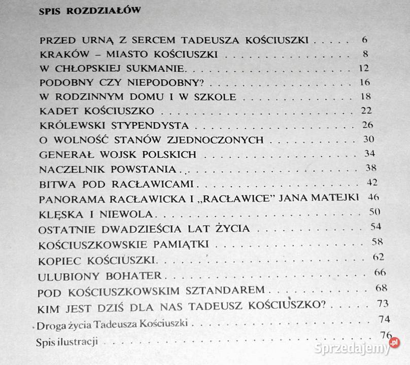 Wódz kosynierów Tadeusz Kościuszko Jan Stanisław Chełm sprzedam