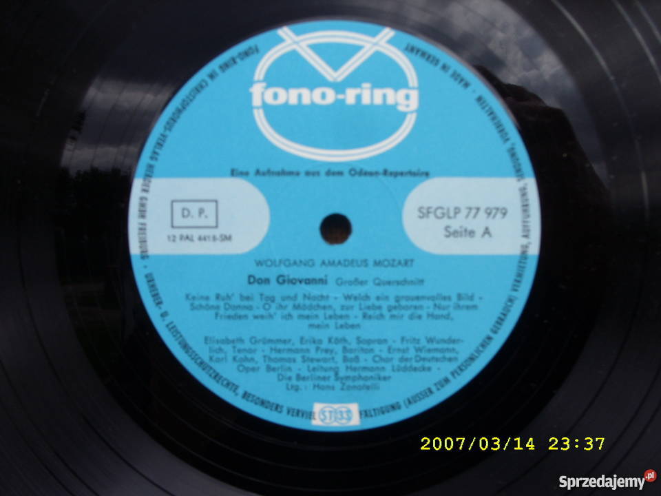 LP klasyka WA MOZARTDON GIOWANI ODEON