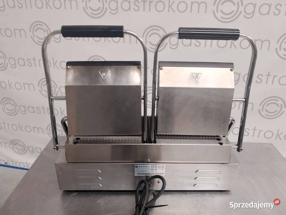 Kontakt grill ryflowany podwójny 3600W Hendi Wrocław