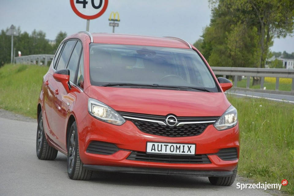 Opel Zafira 14Turbo automat doinwestowany 7 światła do jazdy dziennej Sędziszów Małopolski