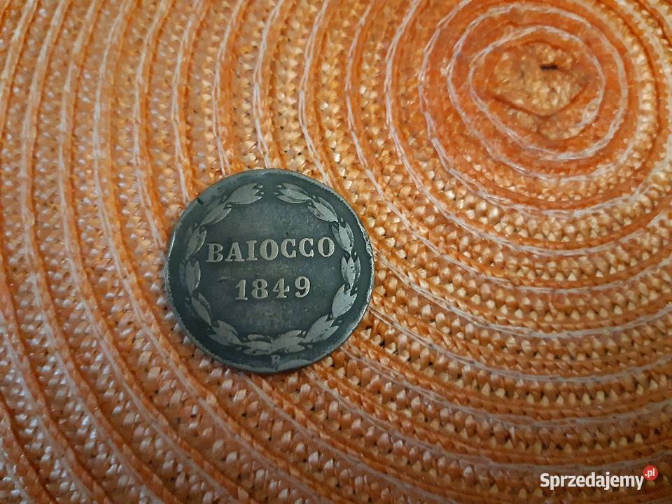 moneta Watykanu z 1849r Numizmatyka podlaskie