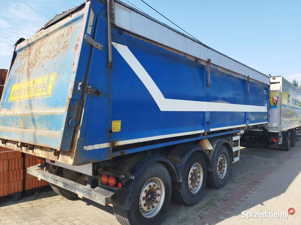 AJK Naczepa wywrotka tył 3 osie SAF Hradox Strzyżew sprzedam