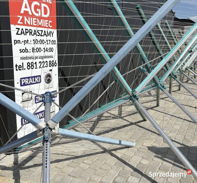 Suszarka do prania na zewnątrzAluminiumMega Ostrów Wielkopolski