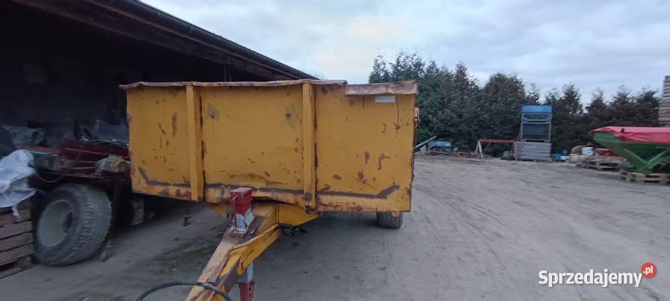 Przyczepa skorupowa z kiprem 7 ton dokumenty nieuszkodzony Zborówek