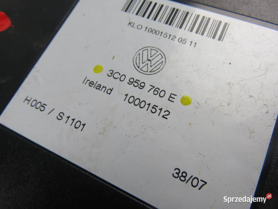 MODUŁ VW PASSAT B6 20 TDI 3C0959760E