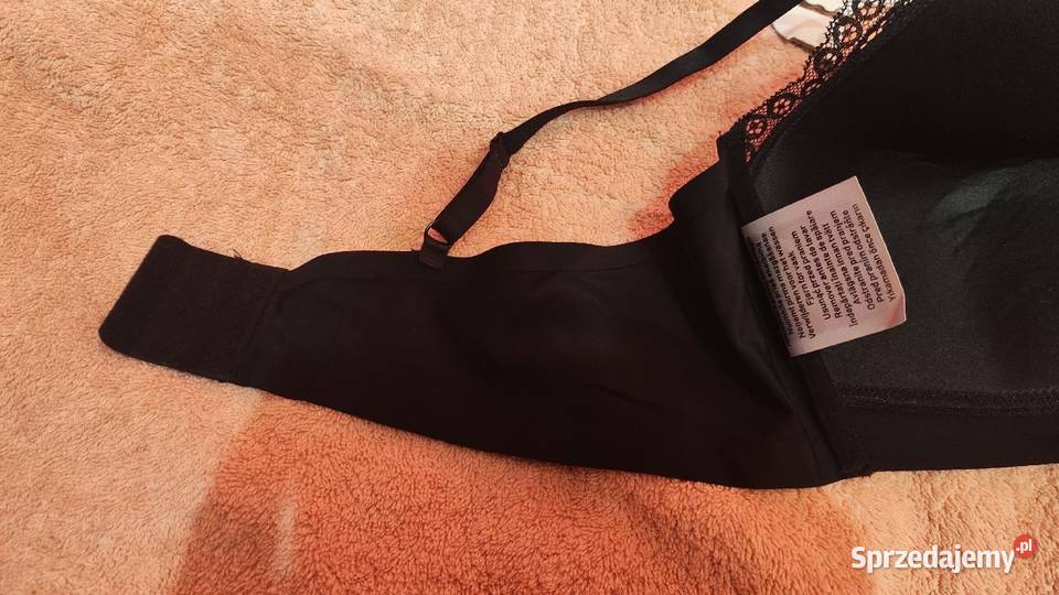 Czarny biustonosz z czarną koronką XL Inna marka Moda i Styl Piaseczno