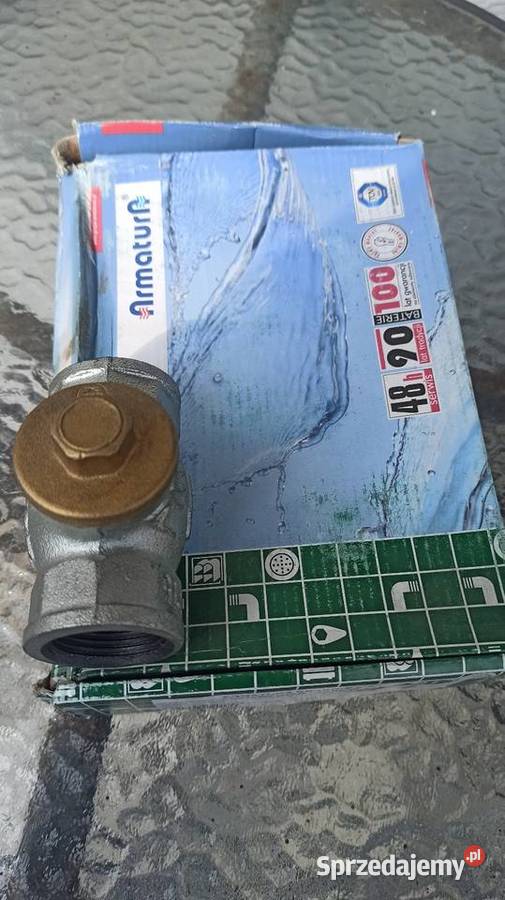 Zawór zwrotny żeliwny w ocynku 1 cal Głowice i zawory