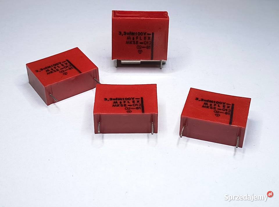 Kondensator 33uF 100V MKSE Unitra MIFLEX Gdańsk