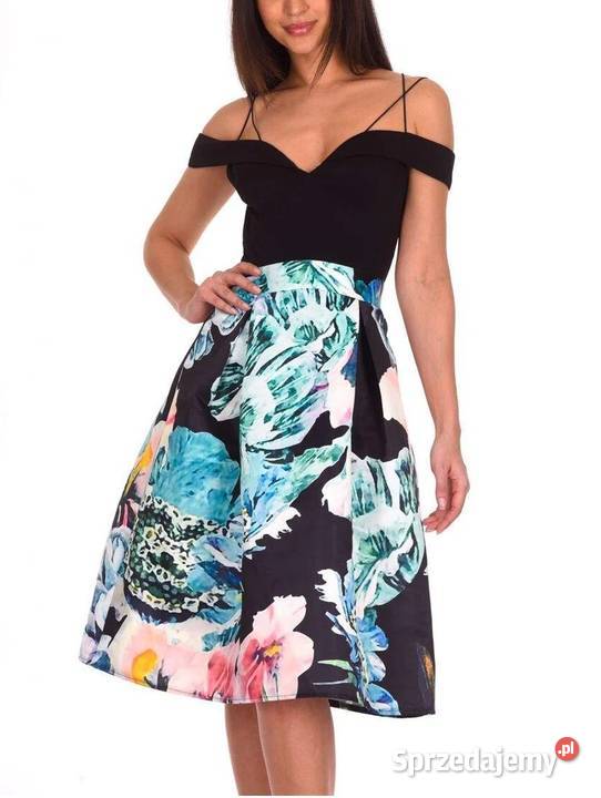 sukienka Black Floral Printed Skater Dress AX Rozmiar 40(L) Spódnice i sukienki Zamość sprzedam