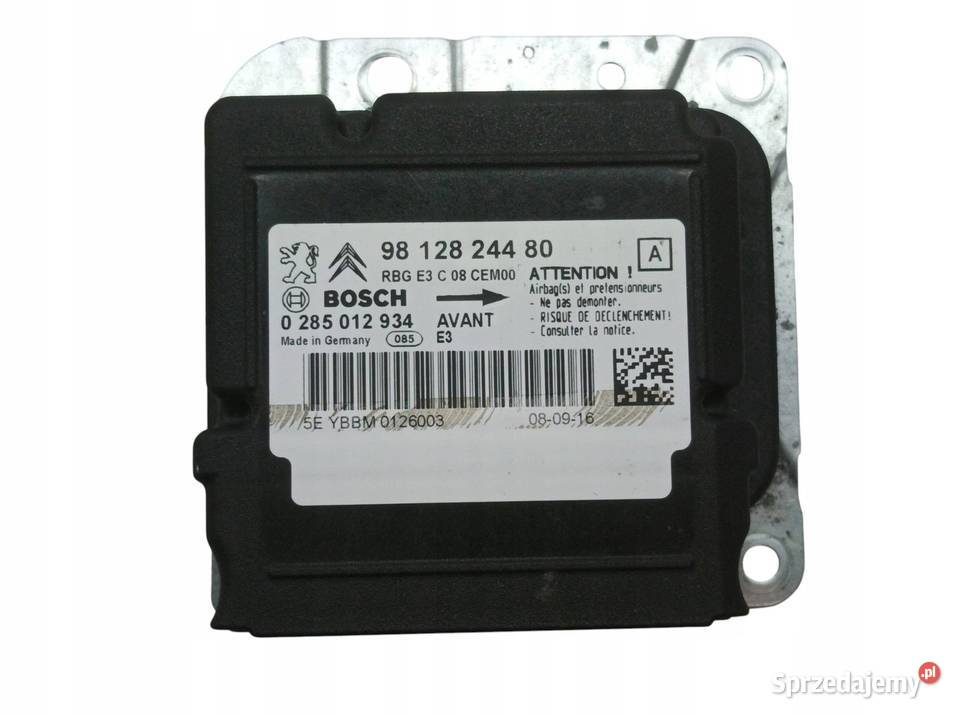 SENSOR AIRBAG 9812824480 0285012934 Citroen C4 świętokrzyskie