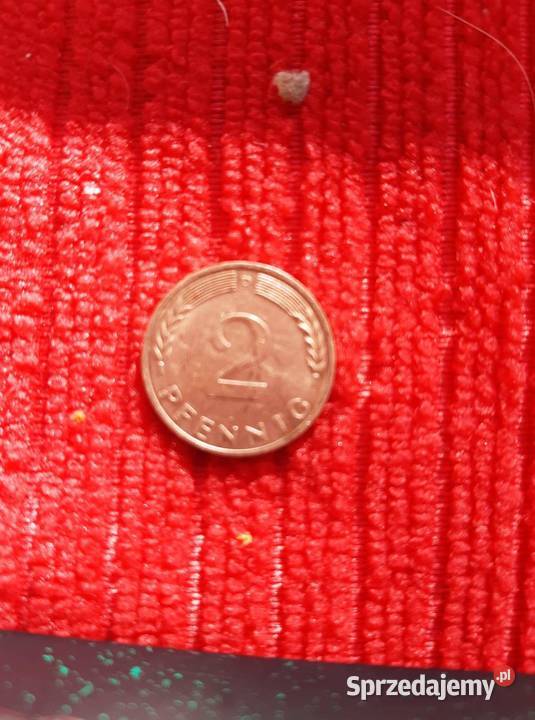 2 Pfening z 1990 roku miedź st Bd śląskie Gliwice sprzedam