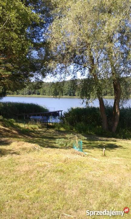 Działka z domkiem jeziorem woda Kuligowo