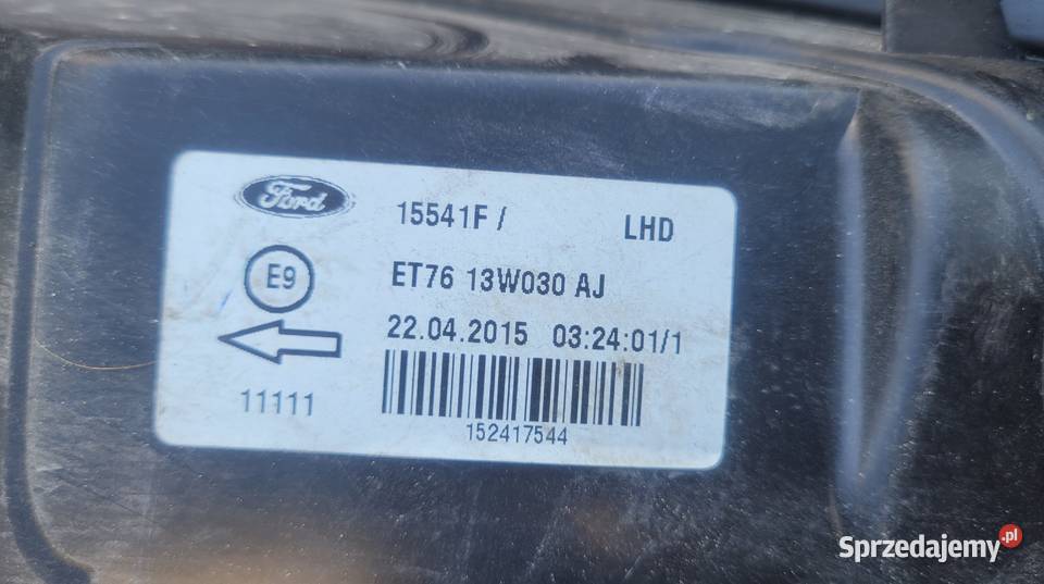 FORD COURIER MK2 REFLEKTOR LEWY LAMPA PRZÓD LEWA osobowe Ruda Śląska