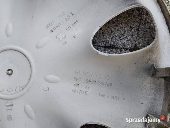 Kołpak Citroen 15 9634799780 Handaye sztukę Motoryzacja Kamieniec