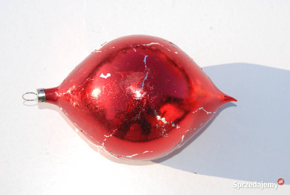 Stara ozdoba choinkowa bombka bańka pół bombka Cieszyn