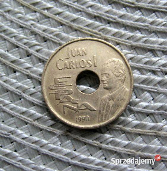 Hiszpania 25 Ptas 1990r Barcelona 1992r wielkopolskie Kalisz