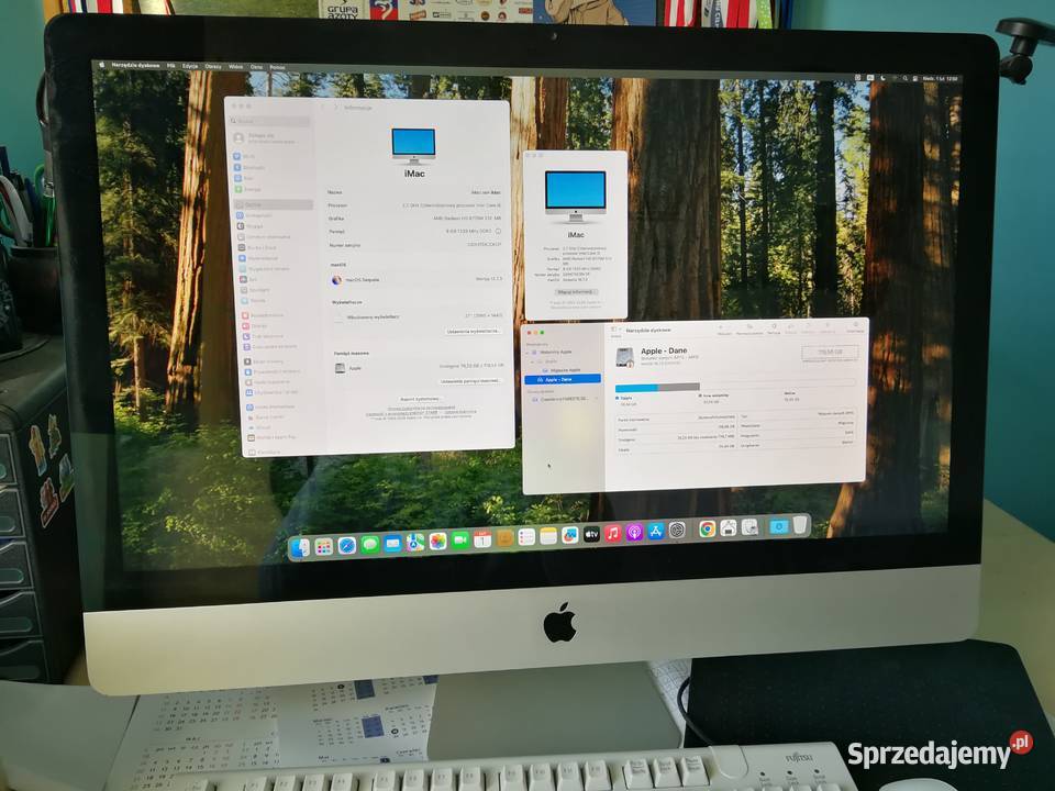 komputer Apple iMac 27 dysk ssd radeon pamięć Szczecin