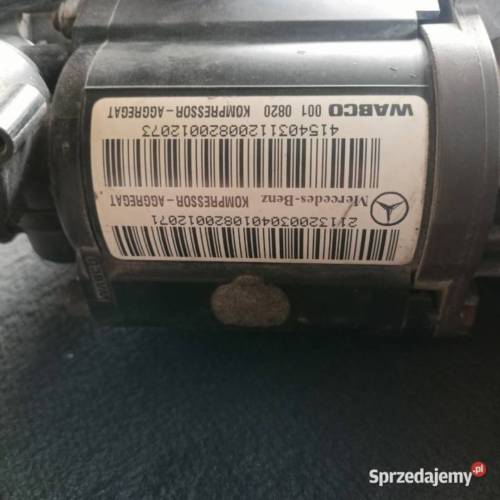 MERCEDESBENZ KOMPRESOR ZAWIESZENIA A2113200304 dolnośląskie Mietków
