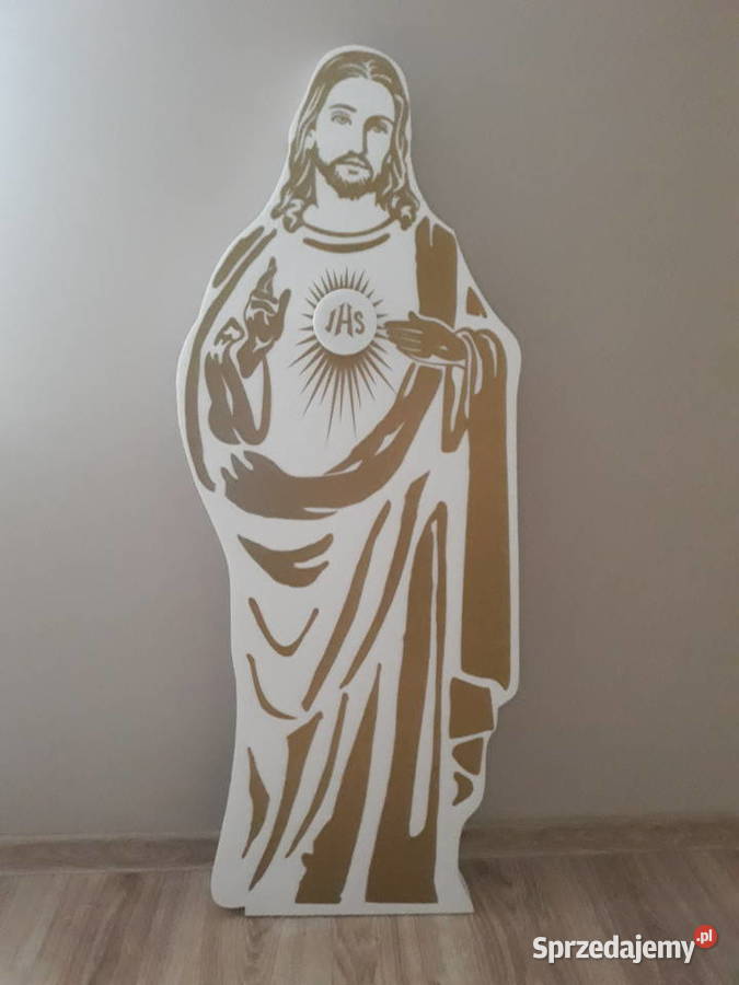 Postać Pana Jezusa z hostią dekoracja Pierwsza