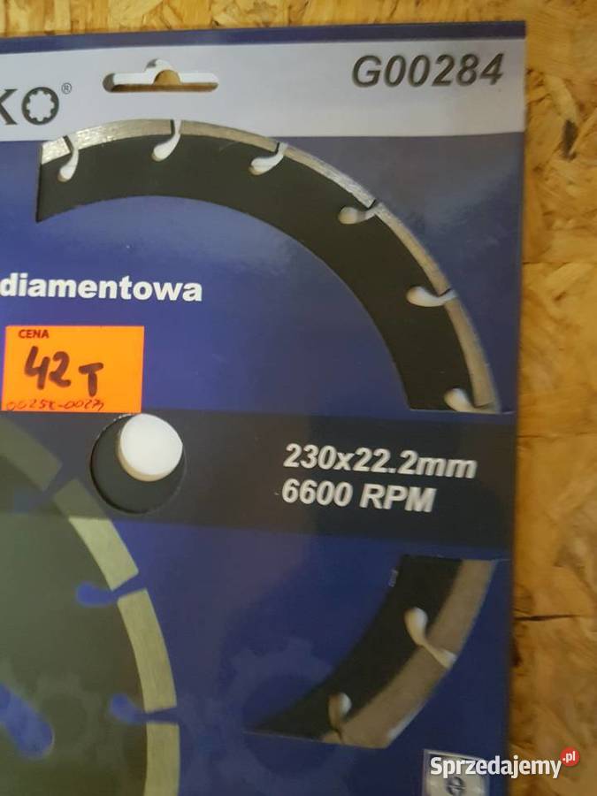 Tarcza diamentowa czarna 230x222mm Geko Głogowa