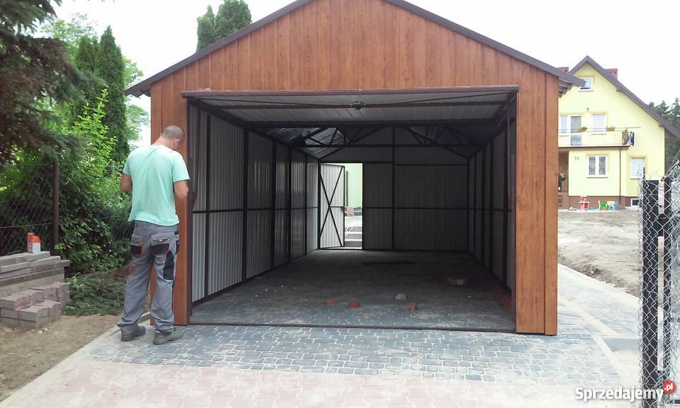 Garaż DREWNODPODOBNY 4x6 Garaze Blaszane Kraj blacha Białystok